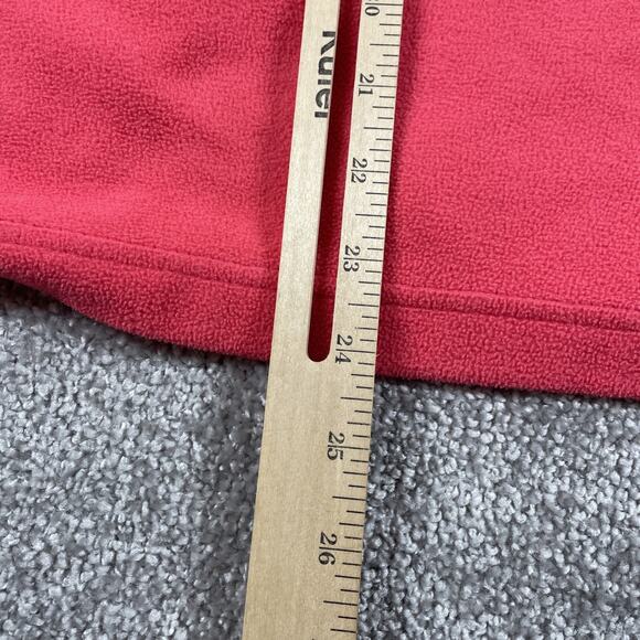 Columbia Jacket Womens 1X Fleece Zip Up Pockets Outdoors Hiking Coral Pink - Picture 12 of 14